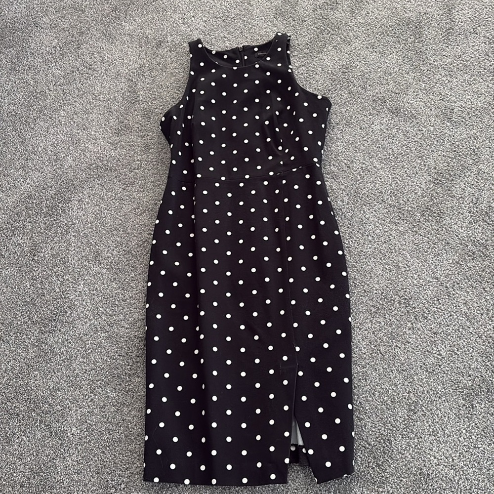 Banana Republic Black Polka Dot Dress